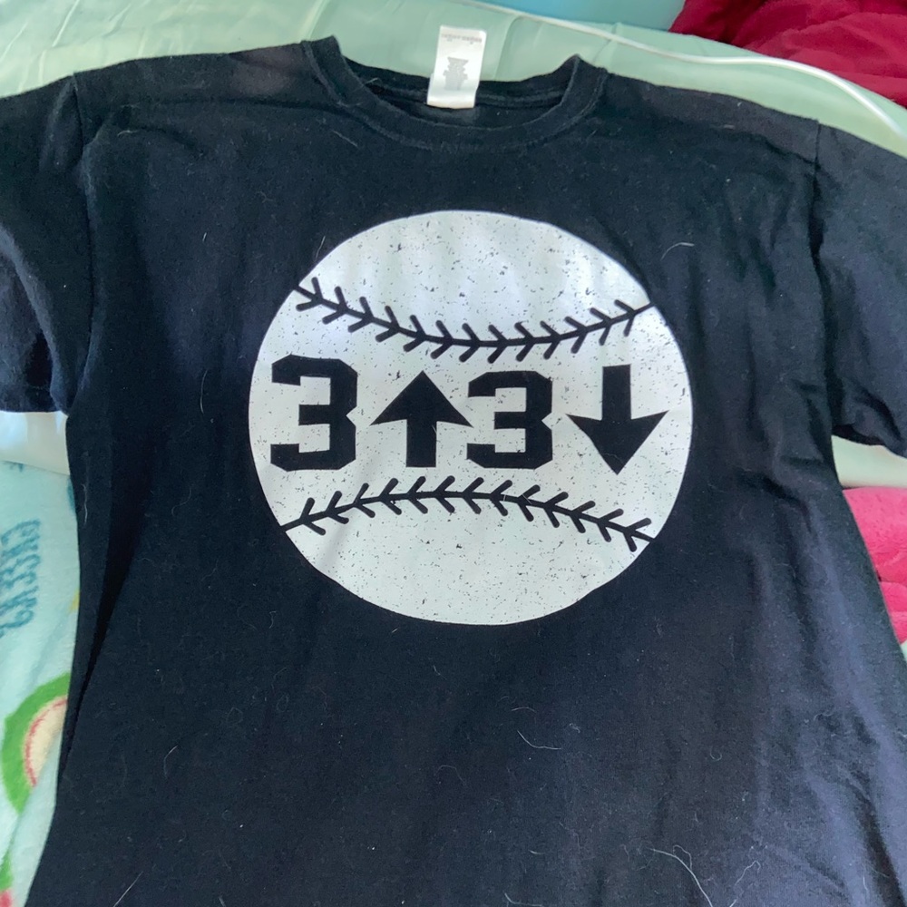 Baseball themed tee